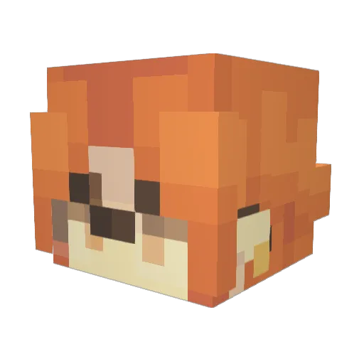 glupi_ogur Minecraft avatar head, 3D render