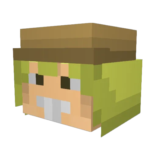 glurgio Minecraft avatar head, 3D render