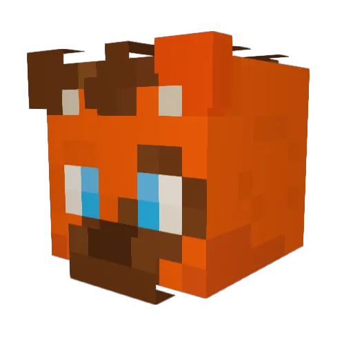 gluri0 Minecraft avatar head, 3D render