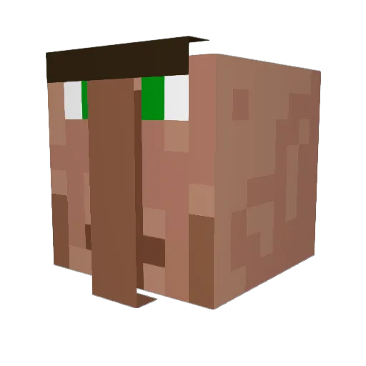 glus558 Minecraft avatar head, 3D render