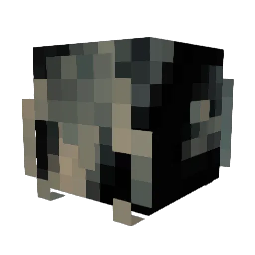 glutenswag Minecraft avatar head, 3D render
