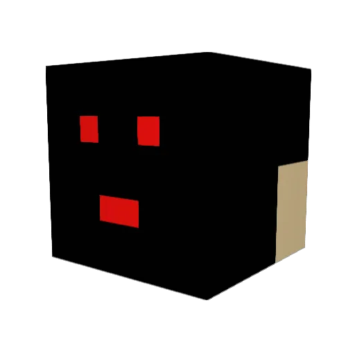 glutonchi Minecraft avatar head, 3D render