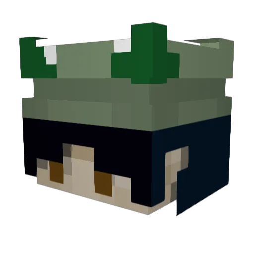 glutoony Minecraft avatar head, 3D render