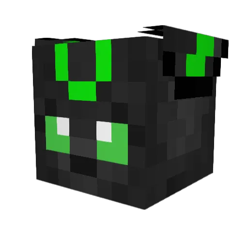 gluttActinide Minecraft avatar head, 3D render