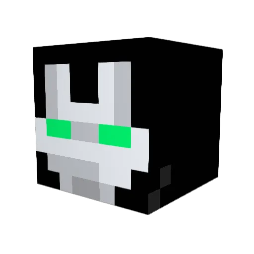 glwm_zz Minecraft avatar head, 3D render