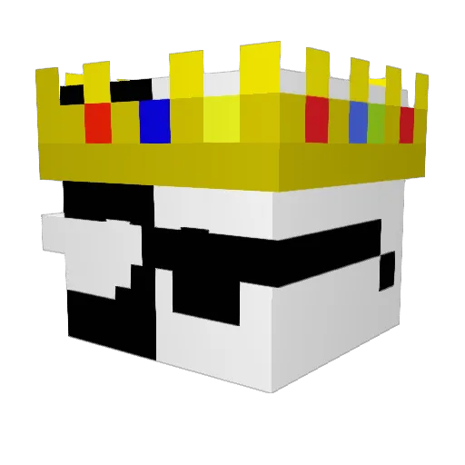 glyph010 Minecraft avatar head, 3D render