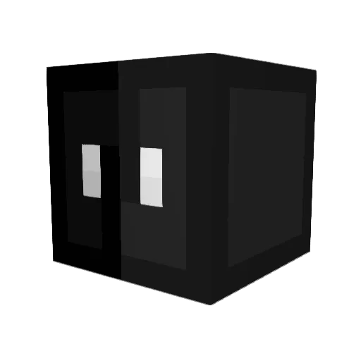 glzqx Minecraft avatar head, 3D render