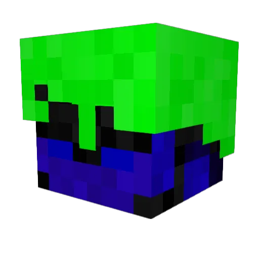 gm_WM Minecraft avatar head, 3D render