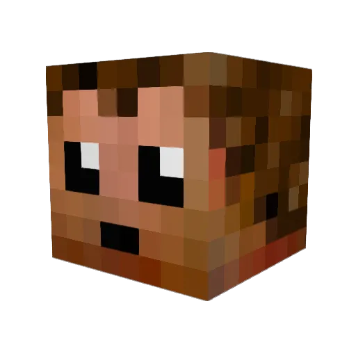 gman2409 Minecraft avatar head, 3D render