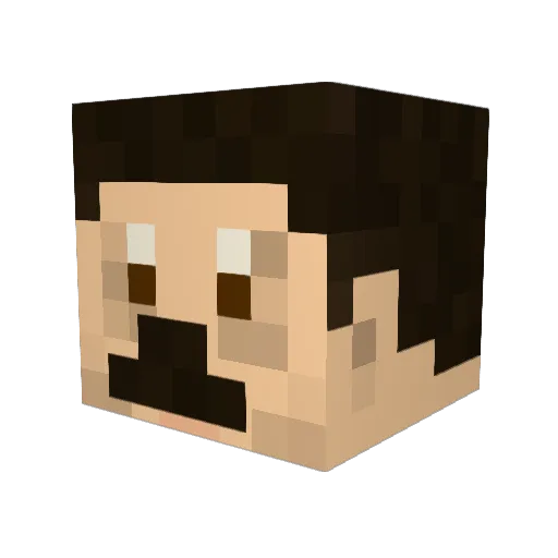 gmancrafter5000 Minecraft avatar head, 3D render