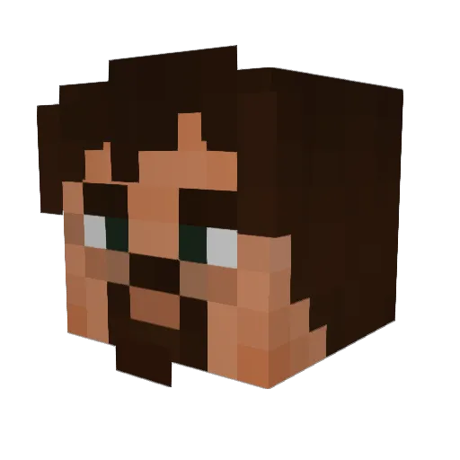 gmansas1997 Minecraft avatar head, 3D render