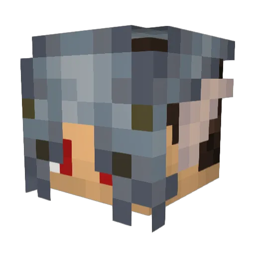 gmanwilli Minecraft avatar head, 3D render