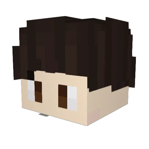gmarani Minecraft avatar head, 3D render