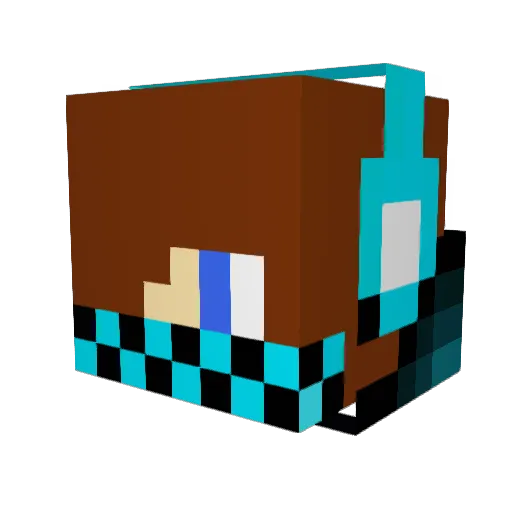 gmarkusson Minecraft avatar head, 3D render