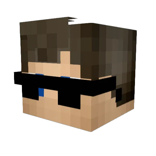 gmatsell Minecraft avatar head, 3D render