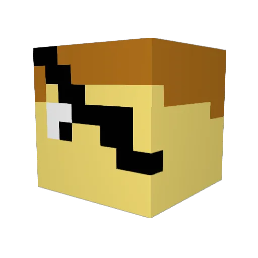 gmc805 Minecraft avatar head, 3D render