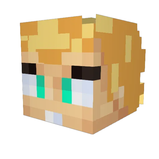 gmelo02 Minecraft avatar head, 3D render
