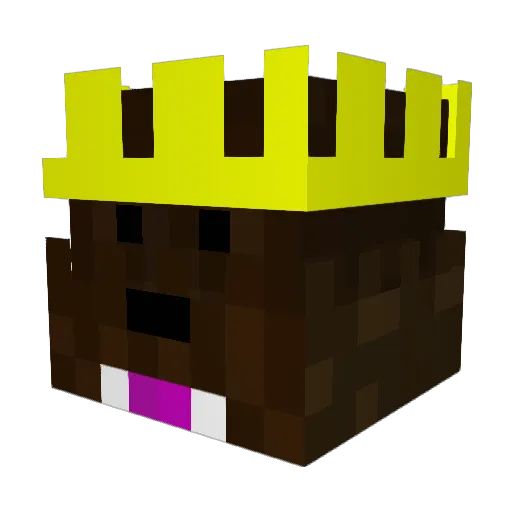 gmenx2 Minecraft avatar head, 3D render