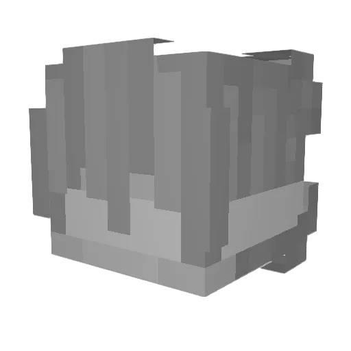 gmfps Minecraft avatar head, 3D render