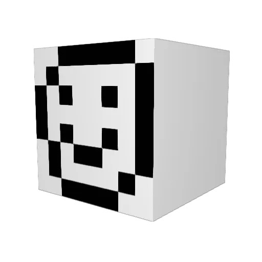 gmlgml Minecraft avatar head, 3D render