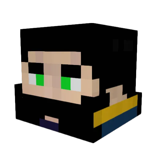 gmmk23 Minecraft avatar head, 3D render