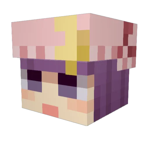 gmogri Minecraft avatar head, 3D render