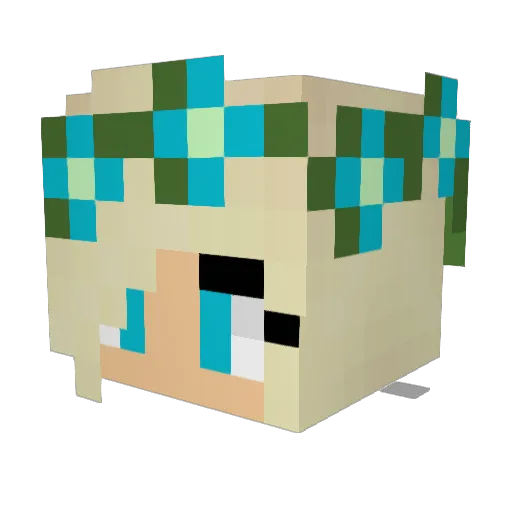 gmoneyferda Minecraft avatar head, 3D render