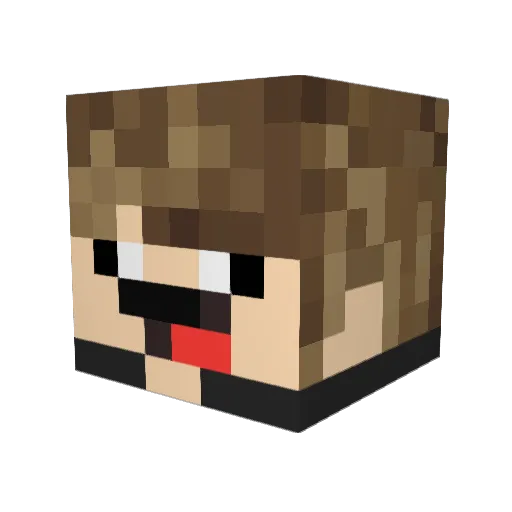 gmonster__ Minecraft avatar head, 3D render