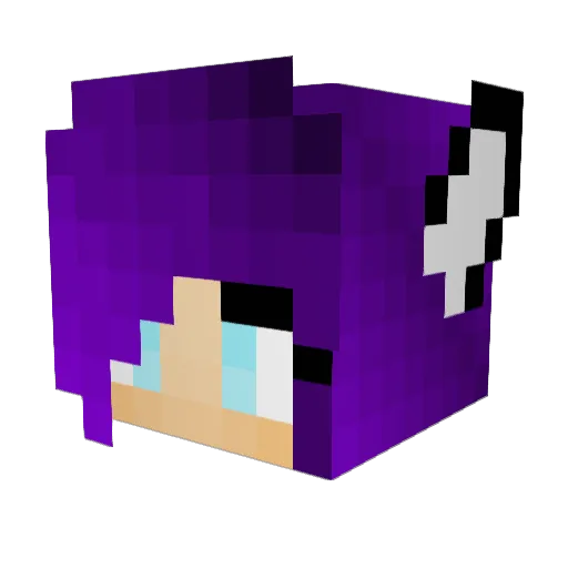 gmr_jules Minecraft avatar head, 3D render