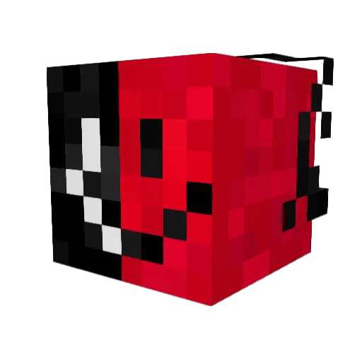 gmvc Minecraft avatar head, 3D render
