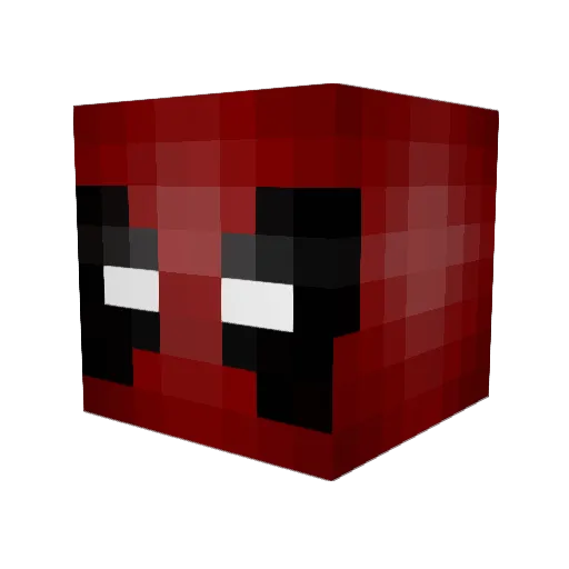 gmvon Minecraft avatar head, 3D render