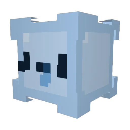 gn01230975 Minecraft avatar head, 3D render