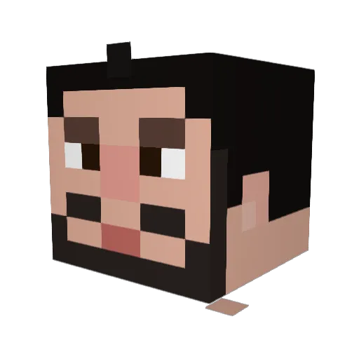 gnapp1 Minecraft avatar head, 3D render