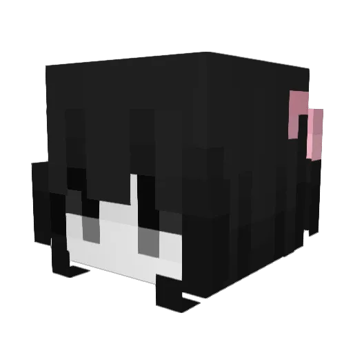 gnawings Minecraft avatar head, 3D render