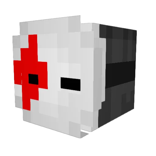 gne2019 Minecraft avatar head, 3D render