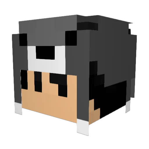 gngames Minecraft avatar head, 3D render