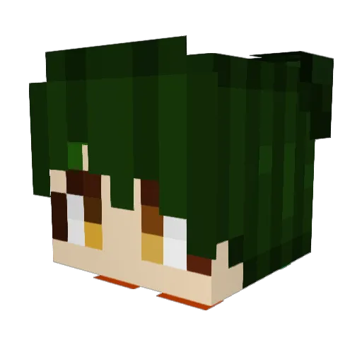 gngmwn Minecraft avatar head, 3D render