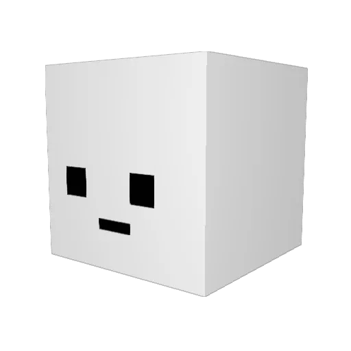 gngntz Minecraft avatar head, 3D render