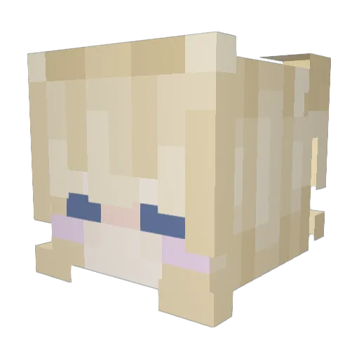 gnkenny Minecraft avatar head, 3D render
