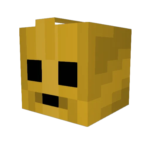 gnmf Minecraft avatar head, 3D render
