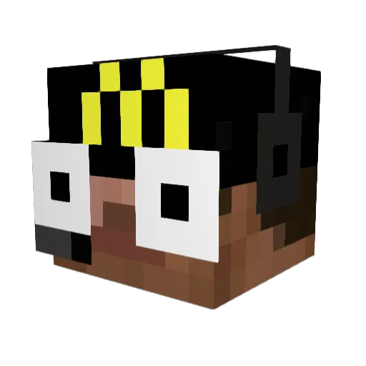 gnnbro Minecraft avatar head, 3D render