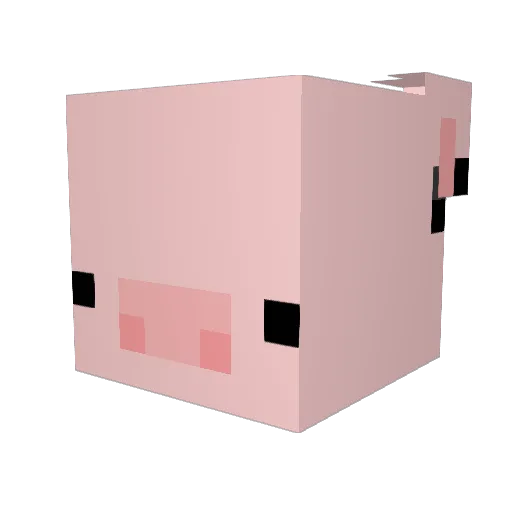 gnoll_ Minecraft avatar head, 3D render