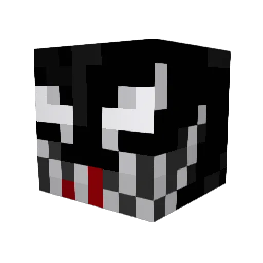 gnolox Minecraft avatar head, 3D render