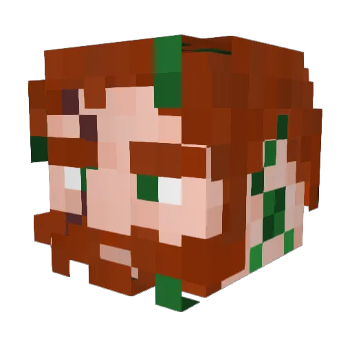 gnomadicZA Minecraft avatar head, 3D render