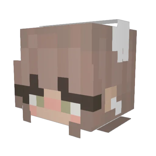 gnome378 Minecraft avatar head, 3D render