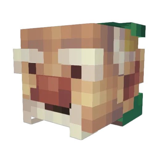 gnomecliff Minecraft avatar head, 3D render