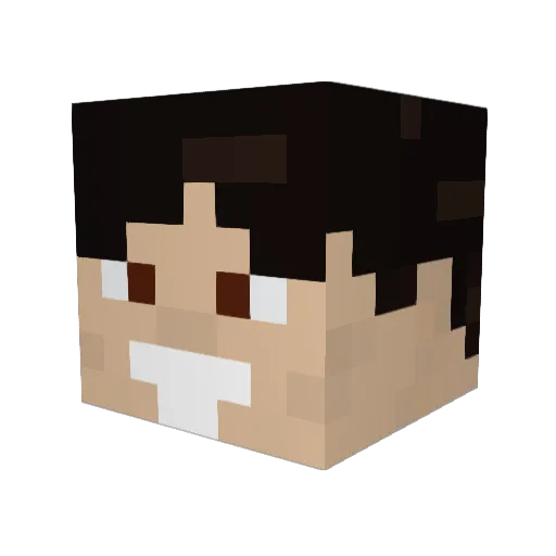 gnouf1 Minecraft avatar head, 3D render