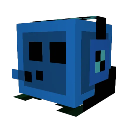 gnukonrad Minecraft avatar head, 3D render