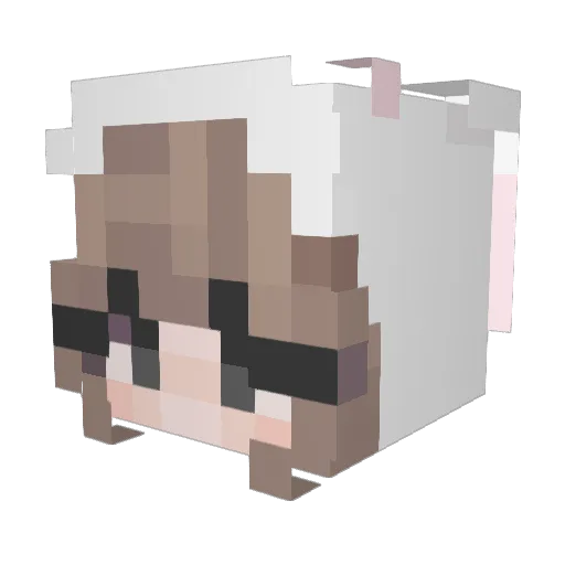 gnvs Minecraft avatar head, 3D render