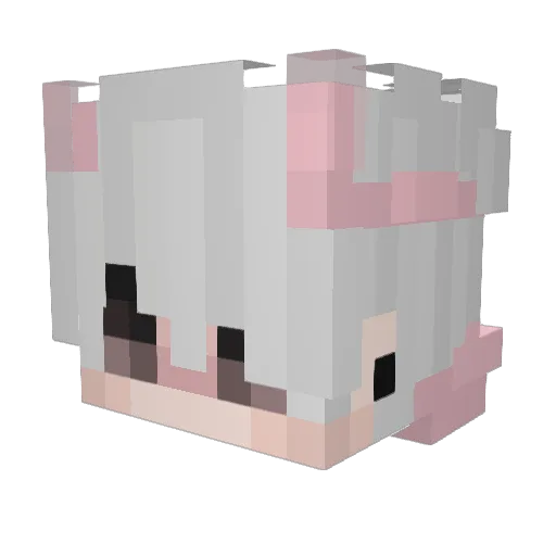gnxrly Minecraft avatar head, 3D render